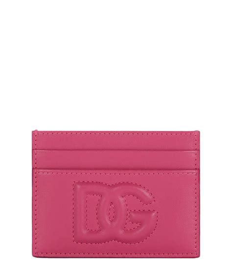 Dolce & Gabbana: Tarjetero en piel DG Logo Mujer.